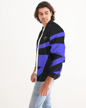 Load image into Gallery viewer, WILD - BLACK/BLUE Men's All-Over Print Bomber Jacket