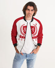 Load image into Gallery viewer, SF WEAR 1 JACKET - RED/WHITE Men's All-Over Print Bomber Jacket