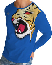 Load image into Gallery viewer, FLAME ROAR - BLUE Men's All-Over Print Long Sleeve Tee