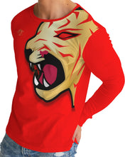 Load image into Gallery viewer, FLAME ROAR - RED Men's All-Over Print Long Sleeve Tee