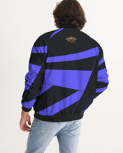 Load image into Gallery viewer, WILD - BLACK/BLUE Men's All-Over Print Bomber Jacket