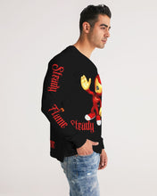 Load image into Gallery viewer, STEADY FLAME BULL LONGSLEEVE - RED/BLACK Men's All-Over Print Long Sleeve Tee