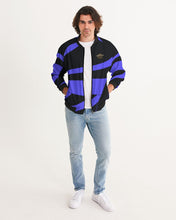 Load image into Gallery viewer, WILD - BLACK/BLUE Men's All-Over Print Bomber Jacket