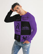 Load image into Gallery viewer, 663399 court purple Men's All-Over Print Long Sleeve Tee