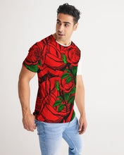 Load image into Gallery viewer, RIGHT SIDE ROSE TOP- WHITE Men's All-Over Print Tee