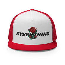 Load image into Gallery viewer, EVERYTHING ROSES WHITE - RED/WHITE/BLACK Trucker Cap