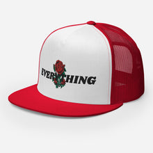 Load image into Gallery viewer, EVERYTHING ROSES WHITE - RED/WHITE/BLACK Trucker Cap