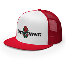Load image into Gallery viewer, EVERYTHING ROSES WHITE - RED/WHITE/BLACK Trucker Cap