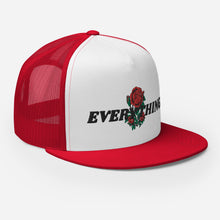 Load image into Gallery viewer, EVERYTHING ROSES WHITE - RED/WHITE/BLACK Trucker Cap