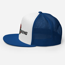 Load image into Gallery viewer, EVERYTHING ROSES LINK UP - BLUE/WHITE/BLACK Trucker Cap