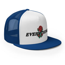 Load image into Gallery viewer, EVERYTHING ROSES LINK UP - BLUE/WHITE/BLACK Trucker Cap