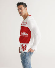 Load image into Gallery viewer, SF WEAR FLAVA - RED/WHITE Men's All-Over Print Long Sleeve Tee