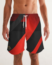 Load image into Gallery viewer, THE WEB SWIM TRUNKS SWAG - RED/BLACK Men's All-Over Print Swim Trunk