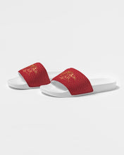 Load image into Gallery viewer, SF WEAR RED/WHITE LEATHER SLIDE Men's Slide Sandal