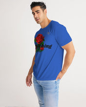 Load image into Gallery viewer, EVERYTHING ROSES 3.0 (T-SHIRT) - BLUE/BLACK Men's All-Over Print Tee