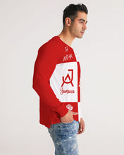 Load image into Gallery viewer, SF WEAR FLAVA - RED/WHITE Men's All-Over Print Long Sleeve Tee