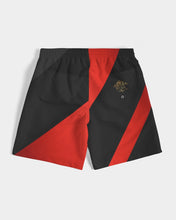 Load image into Gallery viewer, THE WEB SWIM TRUNKS SWAG - RED/BLACK Men's All-Over Print Swim Trunk