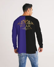 Load image into Gallery viewer, SF WEAR FLAVA - PURPLE /BLACK Men's All-Over Print Long Sleeve Tee