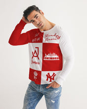 Load image into Gallery viewer, SF WEAR FLAVA - RED/WHITE Men's All-Over Print Long Sleeve Tee