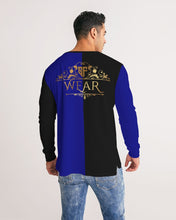 Load image into Gallery viewer, SF WEAR FLAVA - BLUE/BLACK Men's All-Over Print Long Sleeve Tee