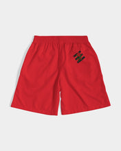Load image into Gallery viewer, ETR 3 STRIPE TOP - RED Men's All-Over Print Jogger Shorts