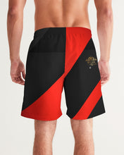 Load image into Gallery viewer, THE WEB SWIM TRUNKS SWAG - RED/BLACK Men's All-Over Print Swim Trunk