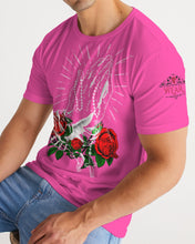 Load image into Gallery viewer, ROSE AND ROSARY - PINK Men's All-Over Print Tee