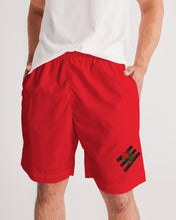 Load image into Gallery viewer, ETR 3 STRIPE TOP - RED Men's All-Over Print Jogger Shorts