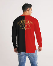 Load image into Gallery viewer, SF WEAR FLAVA - RED/BLACK Men's All-Over Print Long Sleeve Tee