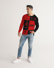 Load image into Gallery viewer, SF WEAR FLAVA - RED/BLACK Men's All-Over Print Long Sleeve Tee