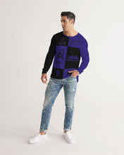 Load image into Gallery viewer, SF WEAR FLAVA - PURPLE /BLACK Men's All-Over Print Long Sleeve Tee