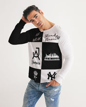 Load image into Gallery viewer, SF WEAR FLAVA - BLACK/WHITE Men's All-Over Print Long Sleeve Tee