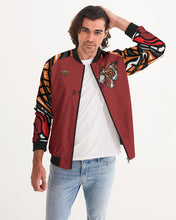 Load image into Gallery viewer, SF TIGER ROAR 2.O JACKET - BURGUNDY Men's All-Over Print Bomber Jacket