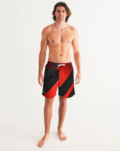 Load image into Gallery viewer, THE WEB SWIM TRUNKS SWAG - RED/BLACK Men's All-Over Print Swim Trunk