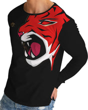 Load image into Gallery viewer, FLAME ROAR - BLACK Men's All-Over Print Long Sleeve Tee