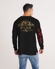 Load image into Gallery viewer, SF WEAR 5STAR 2.0 - BLACK/RED Men's All-Over Print Long Sleeve Tee