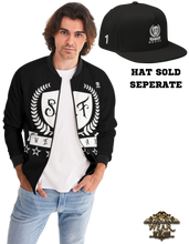 Load image into Gallery viewer, SF WEAR 1 LOGO JACKET - BLACK/WHITE Men's Bomber Jacket