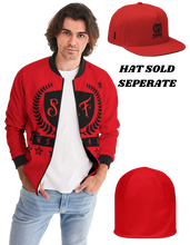 Load image into Gallery viewer, SF WEAR 1 LOGO JACKET - DARK RED Men's Bomber Jacket