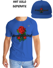 Load image into Gallery viewer, EVERYTHING ROSES 3.0 (T-SHIRT) - BLUE/BLACK Men's All-Over Print Tee