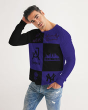 Load image into Gallery viewer, SF WEAR FLAVA - PURPLE /BLACK Men's All-Over Print Long Sleeve Tee