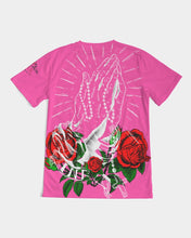 Load image into Gallery viewer, ROSE AND ROSARY - PINK Men's All-Over Print Tee