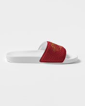 Load image into Gallery viewer, SF WEAR RED/WHITE LEATHER SLIDE Men's Slide Sandal