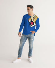 Load image into Gallery viewer, FLAME ROAR - BLUE Men's All-Over Print Long Sleeve Tee
