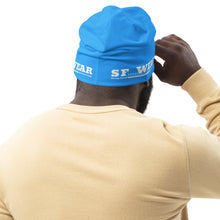Load image into Gallery viewer, SF WEAR 5STAR - LIGHT Blue All-Over Print Beanie