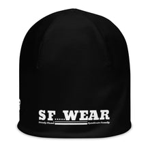 Load image into Gallery viewer, SF WEAR 5STAR - BLACK/WHITE All-Over Print Beanie