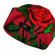 Load image into Gallery viewer, RED ROSE BEANIE