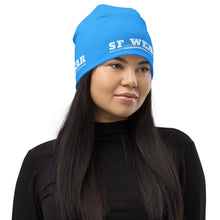 Load image into Gallery viewer, SF WEAR 5STAR - LIGHT Blue All-Over Print Beanie