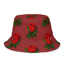 Load image into Gallery viewer, Fully Roses bucket hat - Bergundy