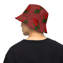 Load image into Gallery viewer, Fully Roses bucket hat - Bergundy