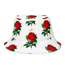 Load image into Gallery viewer, Fully Roses bucket hat - White/Gold